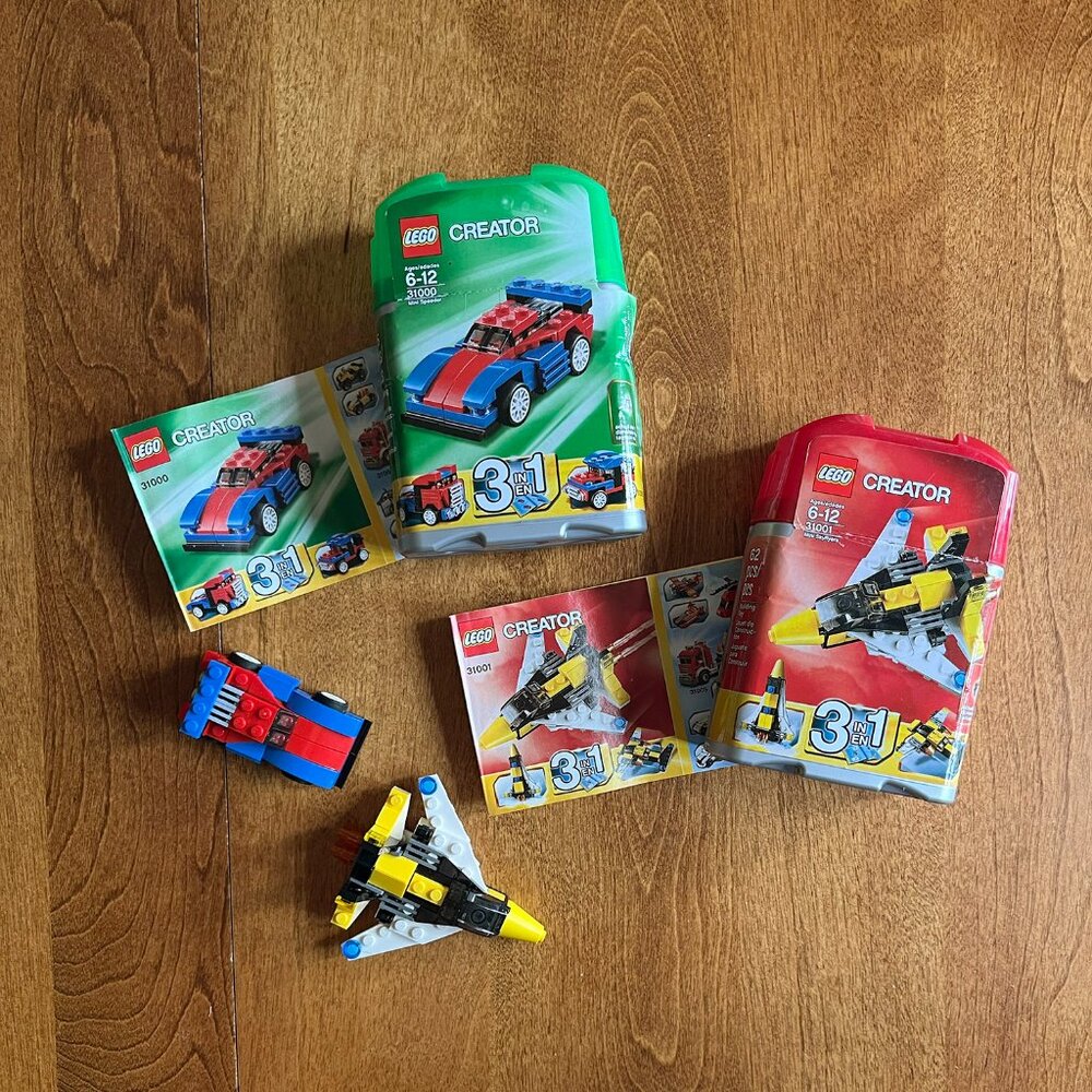 Lego Creator 3-in-1 capsule sets